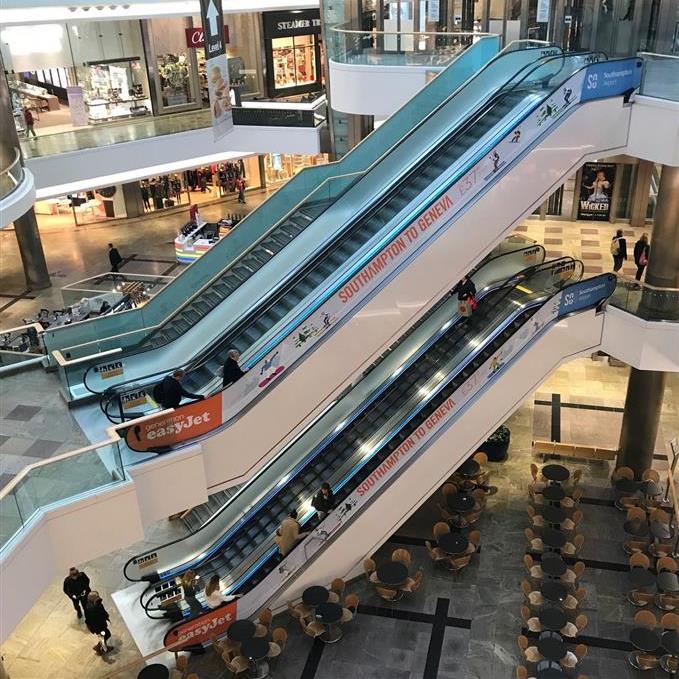 Shopping Centre, Decorative Escalator Panels